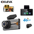 EKLEVA 4G 2K Front and Rear Dash Cam WiFi 3 Inch IPS Car Video Camera Night Vision 24H Parking Mode APP Remote DVR Live Video Check on Phone