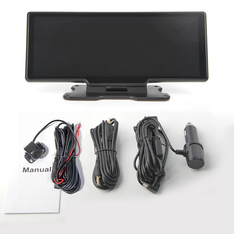 EKLEVA 10.26" Screen 4K Car Camera Wireless CarPlay & Android Auto, Dash Cam FM Transmitter Parking Monitor 5G WiFi Connect APP monitor